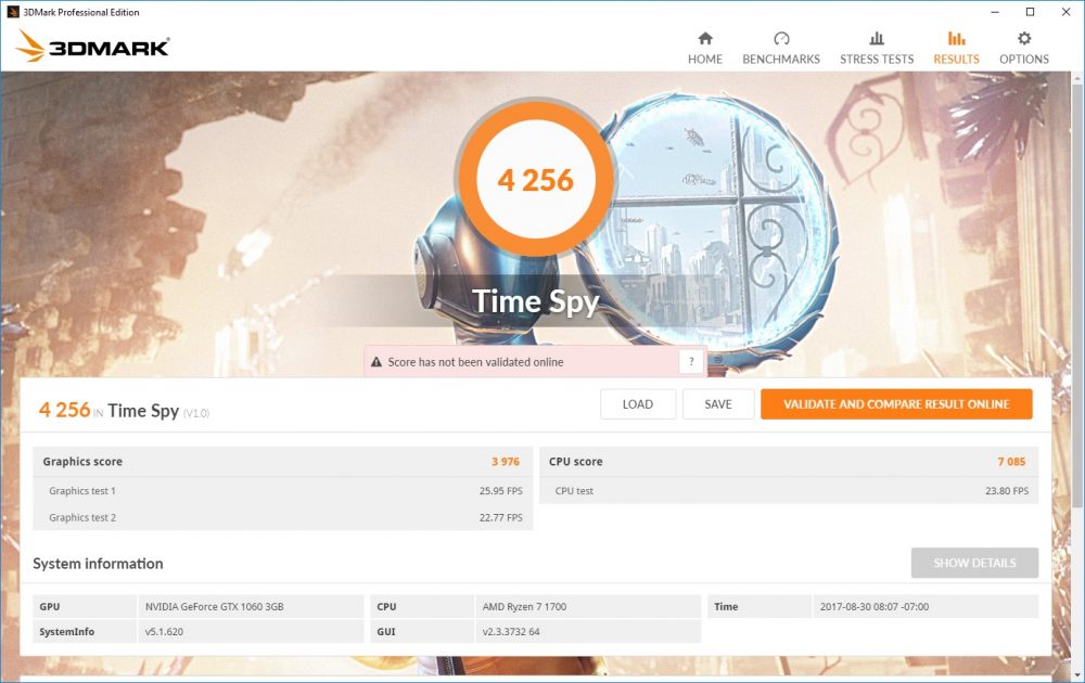 3dmark time 2