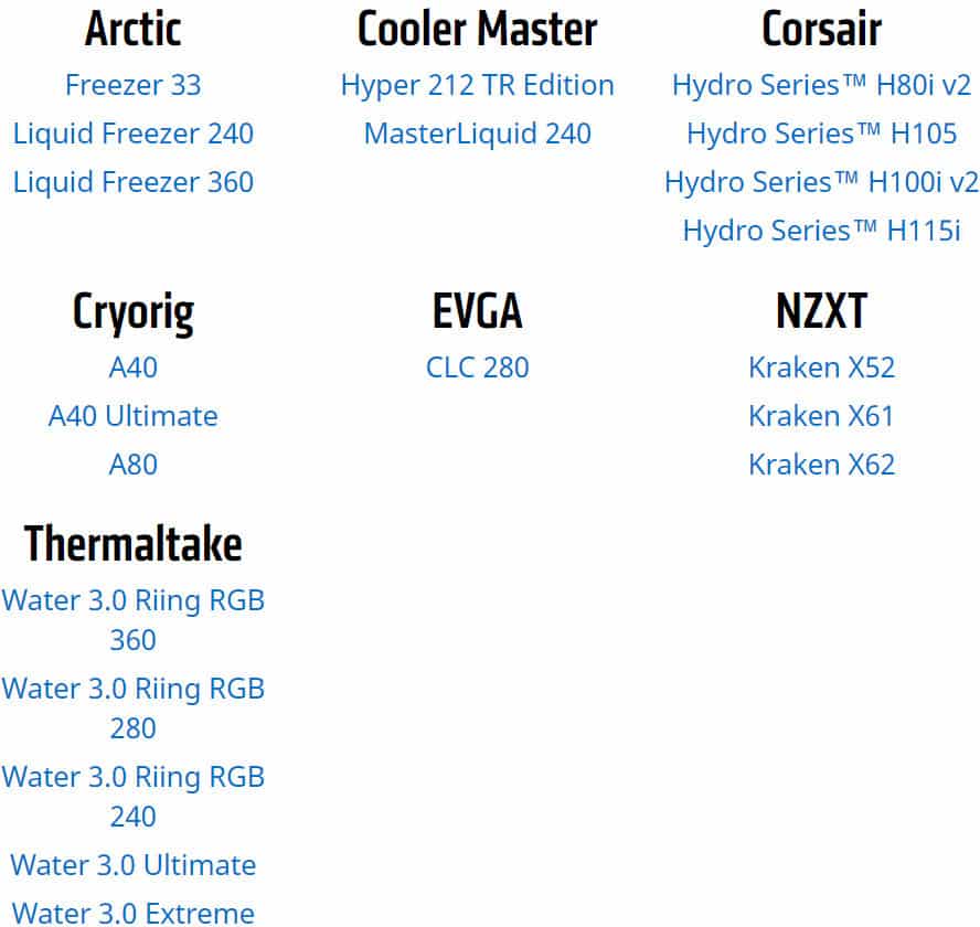 amd coolers list
