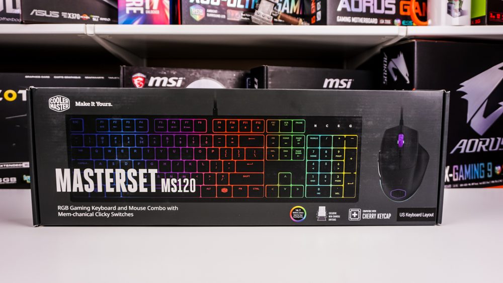 Cooler Master MasterSet MS120 Gaming Keyboard & Mouse Combo
