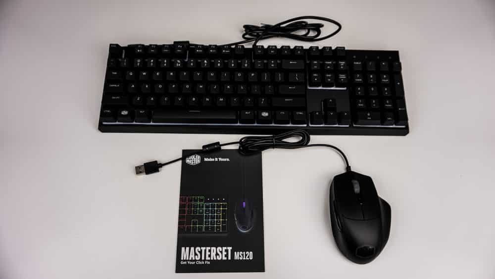 Cooler Master MasterSet MS120 Gaming Keyboard & Mouse Combo