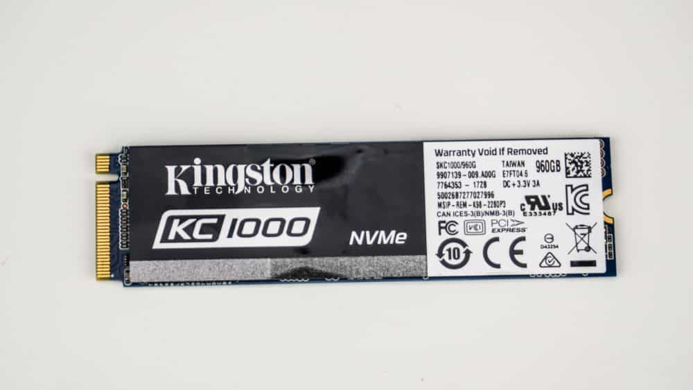 Kingston KC1000 960GB PCIe M.2 Solid State Drive