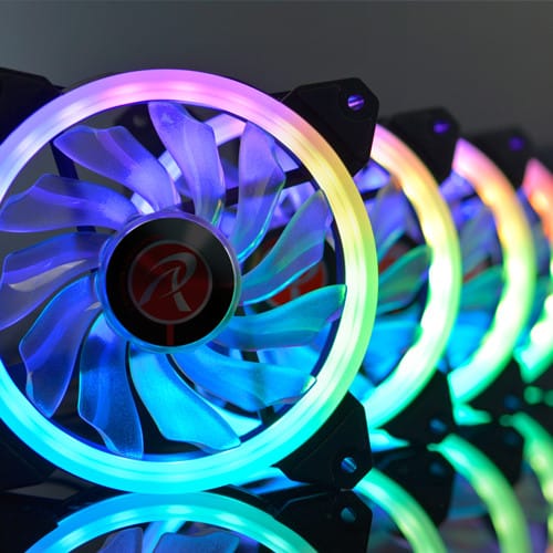 Raijintek Iris 12 Rainbow RGB Fans
