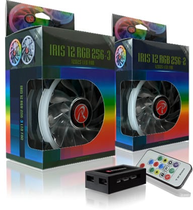 Raijintek Iris 12 Rainbow RGB Fans