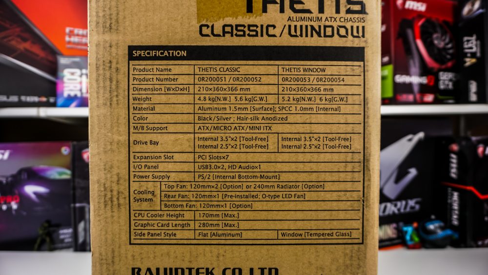 Raijintek Thetis Window Chassis