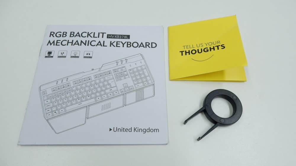 HV KB378L Accessories