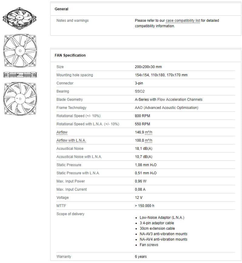 NF A20FLXSpecs
