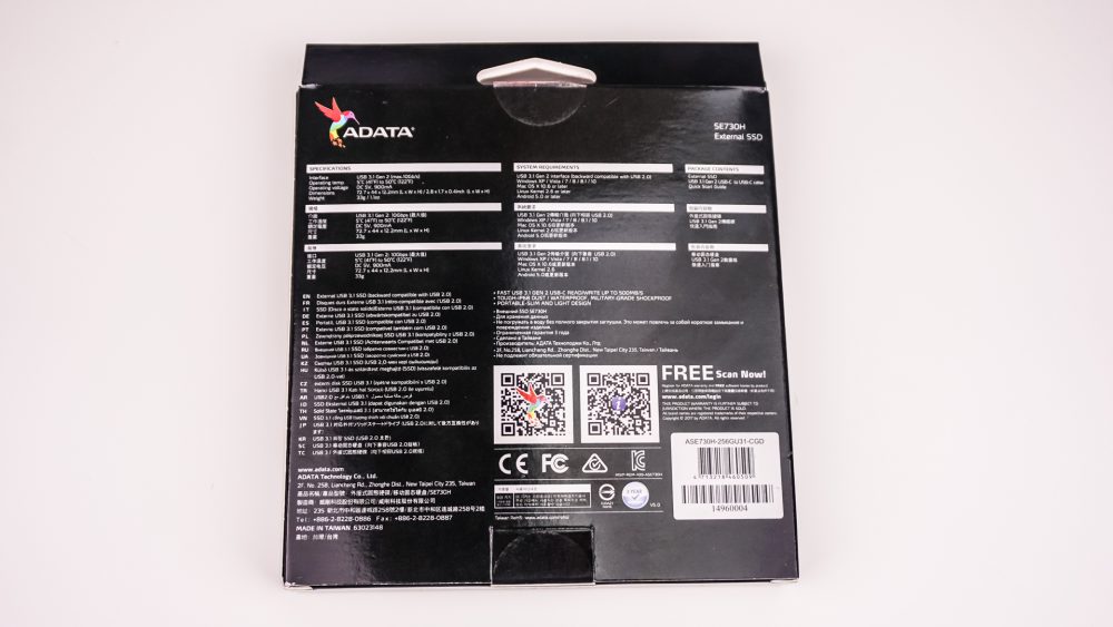 ADATA SE730H External Solid State Drive