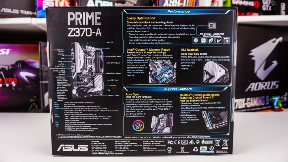ASUS Prime Z370-A Motherboard
