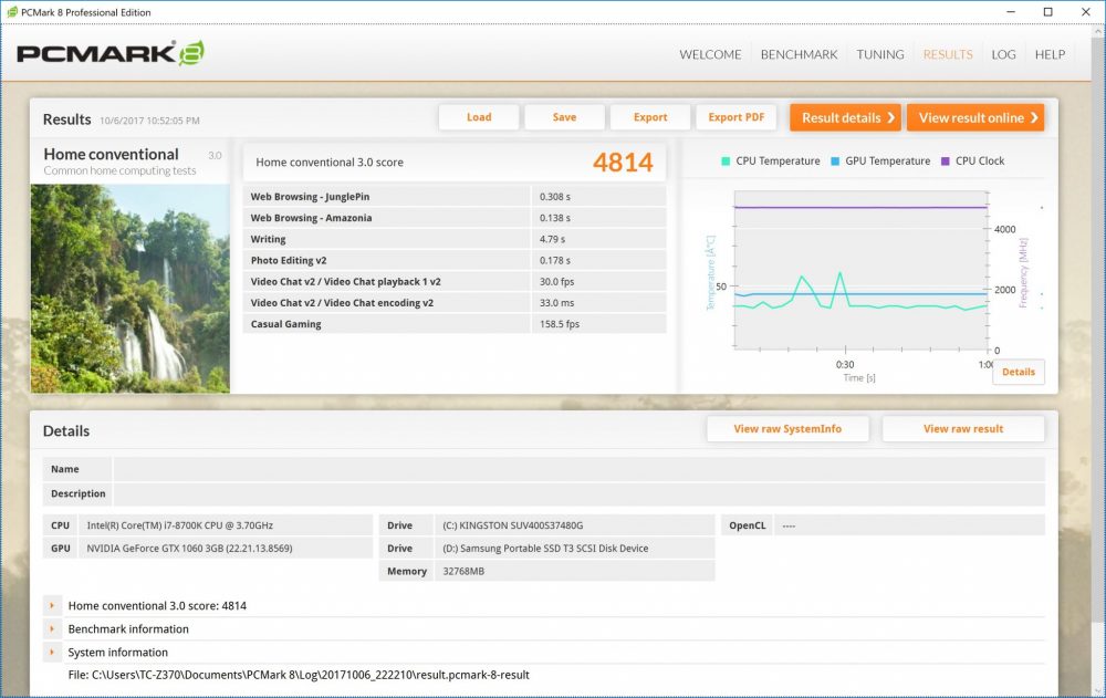 pcmark8 home