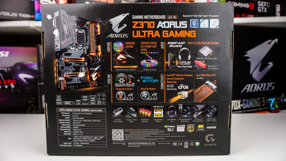 AORUS Z370 Ultra Gaming Motherboard