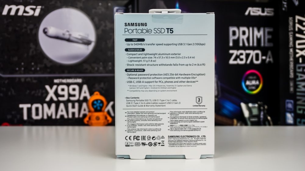 Samsung Portable SSD T5