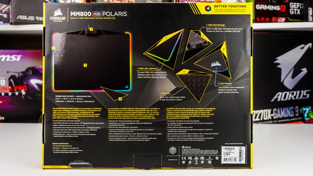 Corsair MM800 RGB Polaris Gaming Mouse Pad