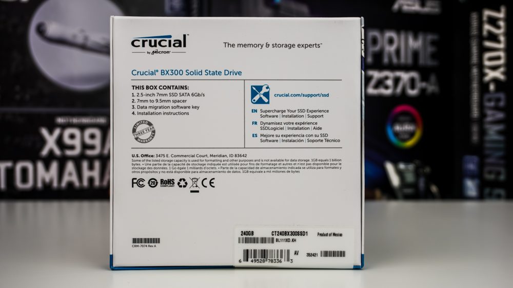 Crucial BX300 Solid State Drive
