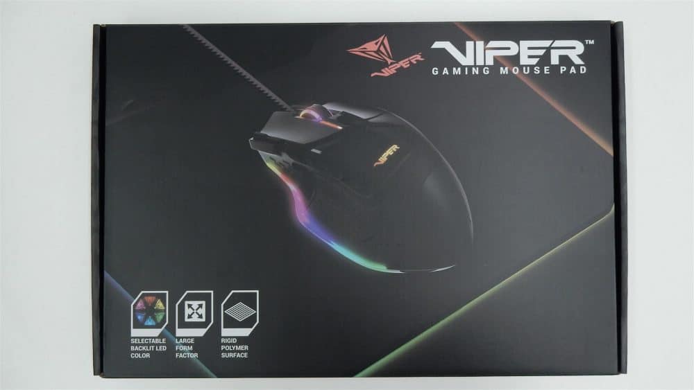 Patriot Viper Gaming LED Mouse Pad Box1 Large