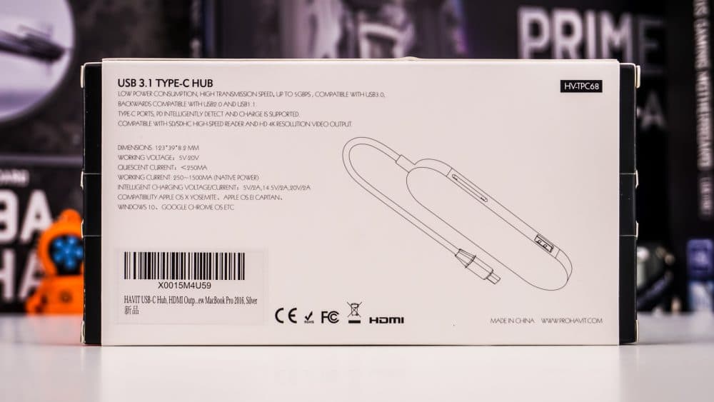 Havit HV-TPC68 USB C Hub