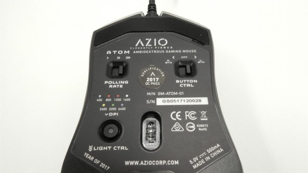 AZIO ATOM Mouse10 Large