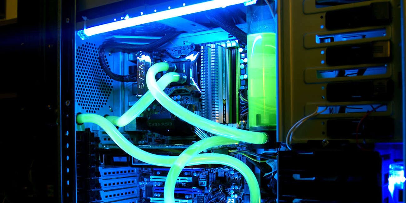 building a custom pc is a lot of fun but maybe dont start with a water cooling system