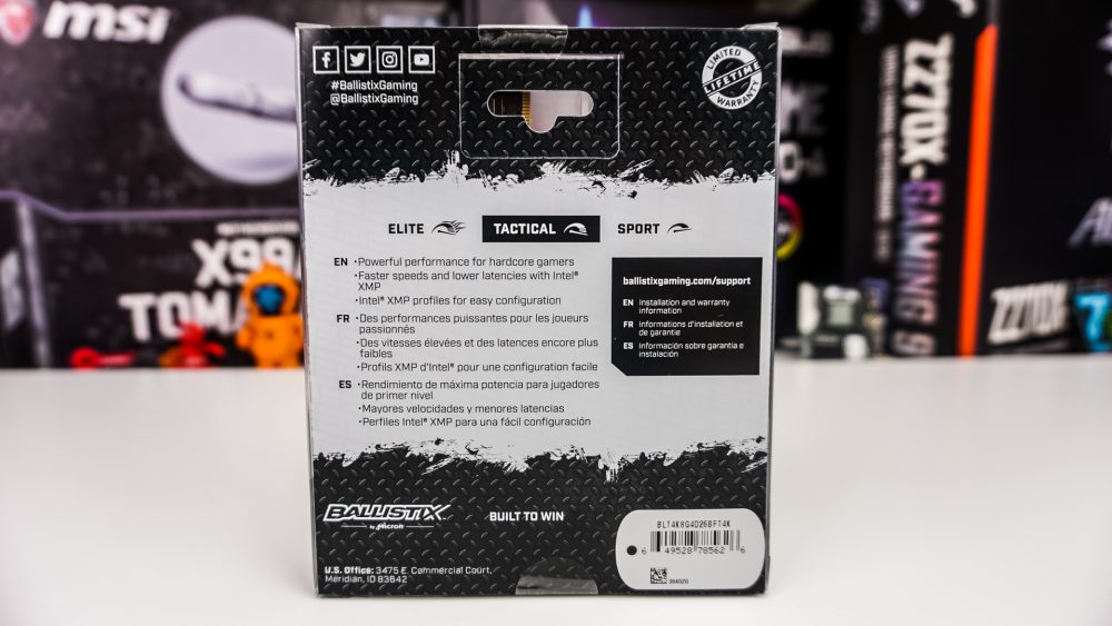 Ballistix Tactical Tracer RGB DDR4-2666 32GB Memory Kit