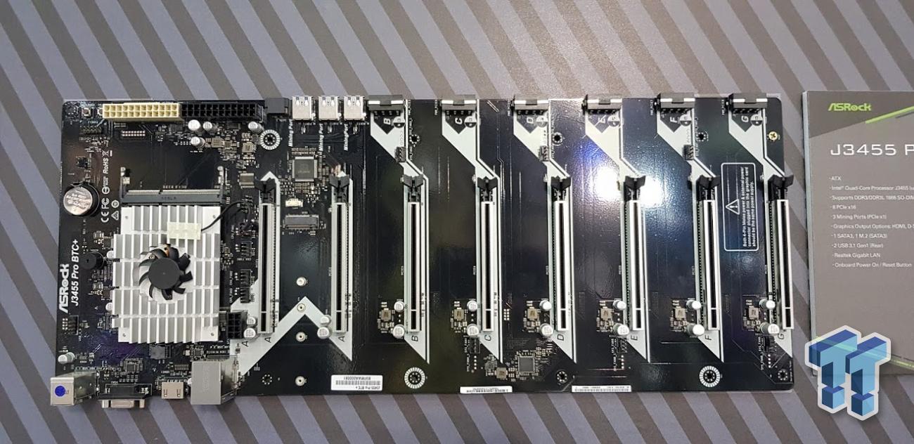 ASRock J3455 Pro BTC+ Mining Motherboard