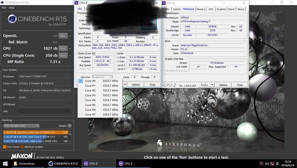 intel core i7 9700k 2