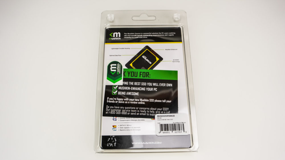 Mushkin Source 500GB Solid State Drive