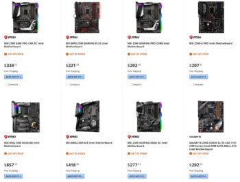newegg z390 motherboards 1