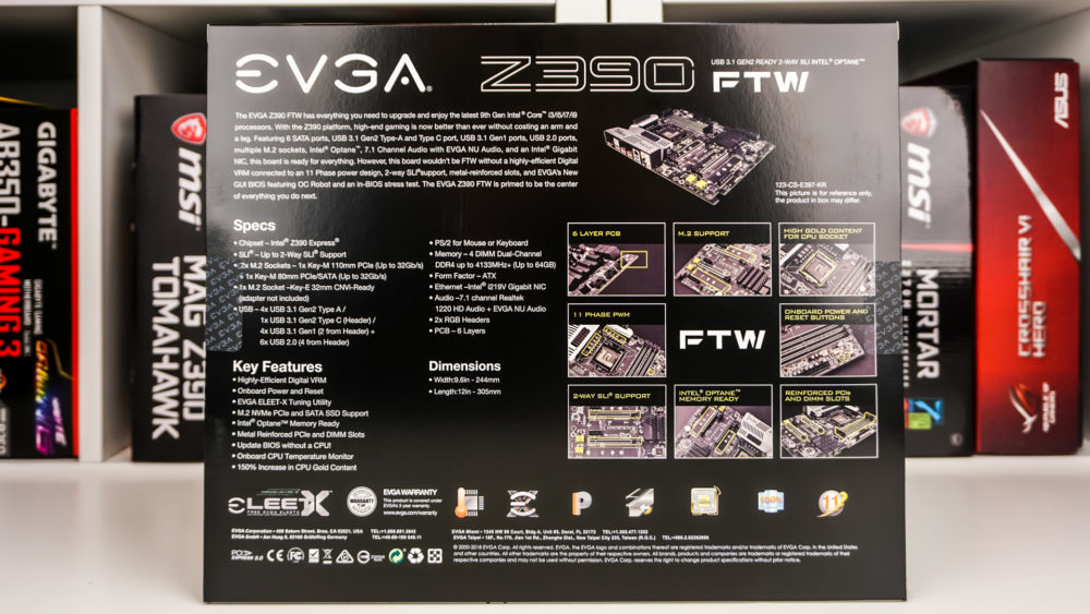 EVGA Z390 FTW Motherboard