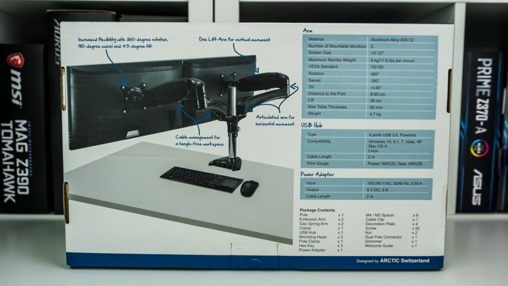 Arctic Z2-3D Dual Monitor Arm