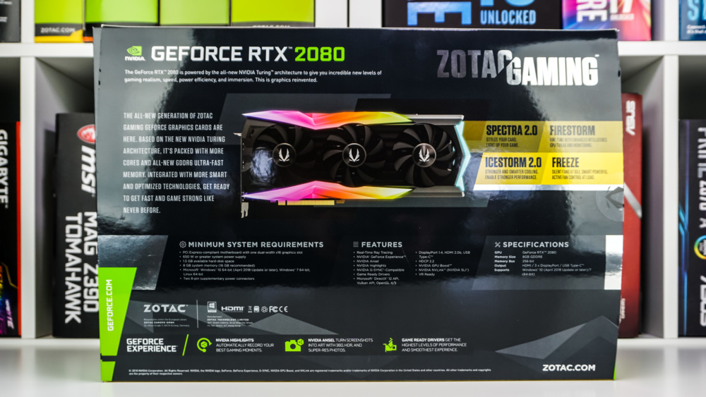 Zotac GeForce RTX 2080 AMP Extreme Graphics Card