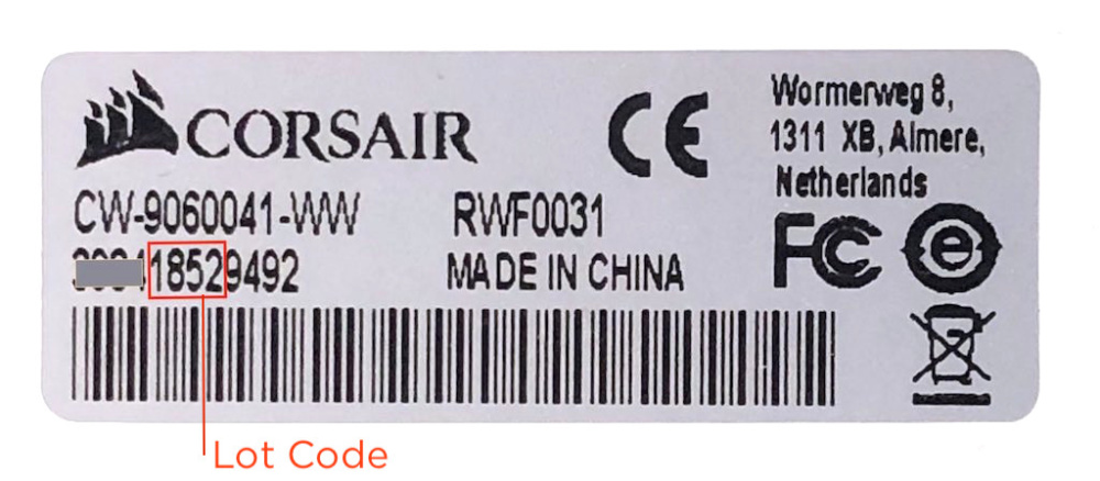 corsair recall 1