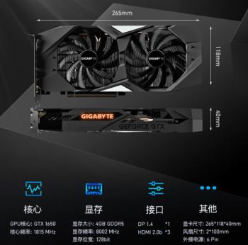 gigabyte gtx1650 2