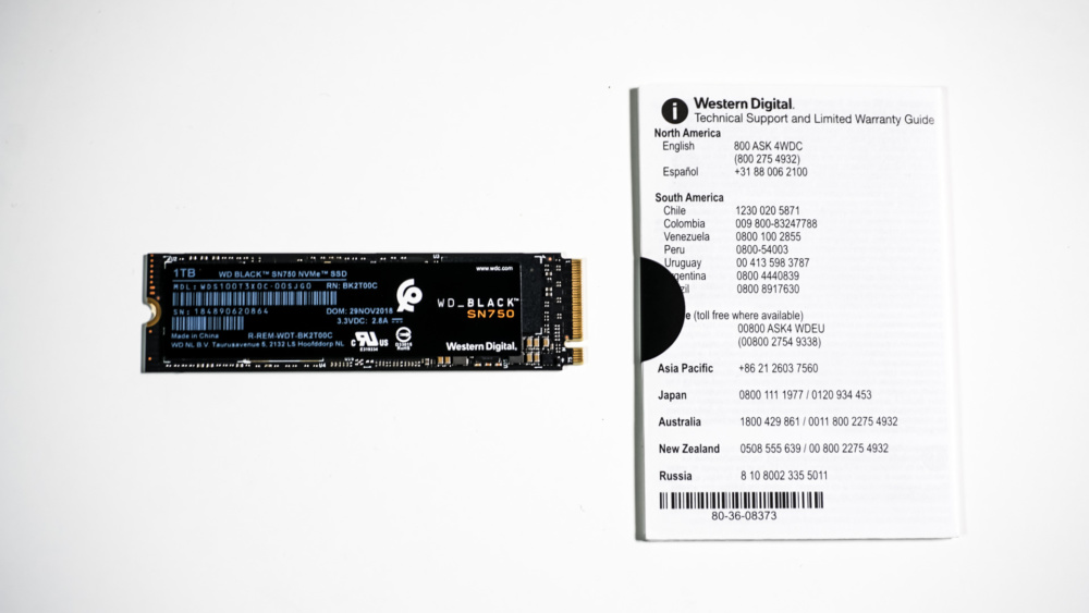 WD Black SN750 1TB Solid State Drive