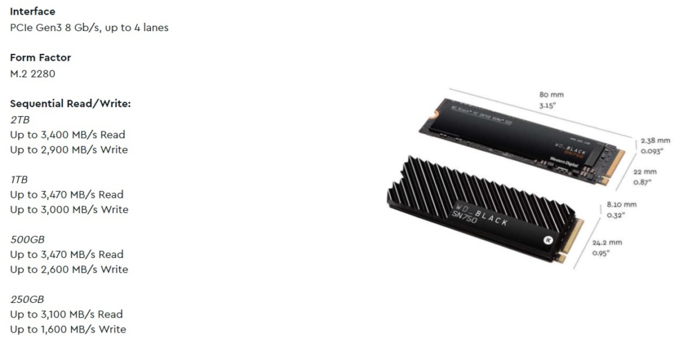 wd specs