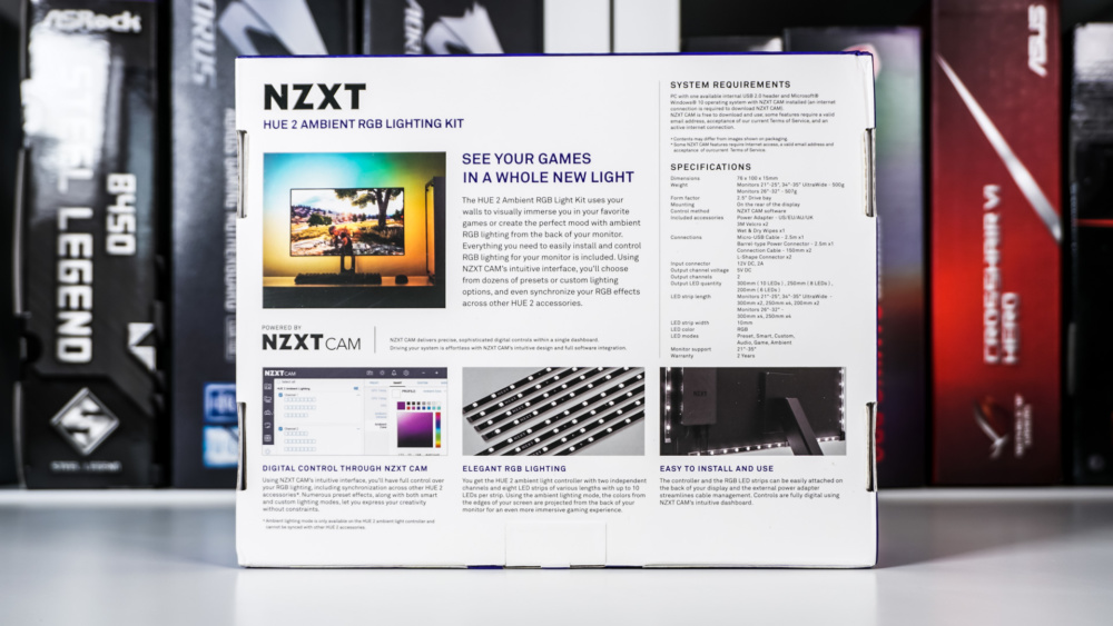 NZXT HUE 2 Ambient RGB Lighting Kit