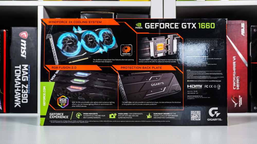 Gigabyte GeForce GTX 1660 Gaming OC 6G