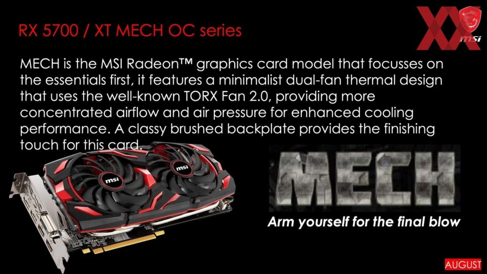 MSI RX 5700 custom series 1