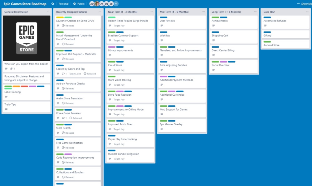 epic games trello