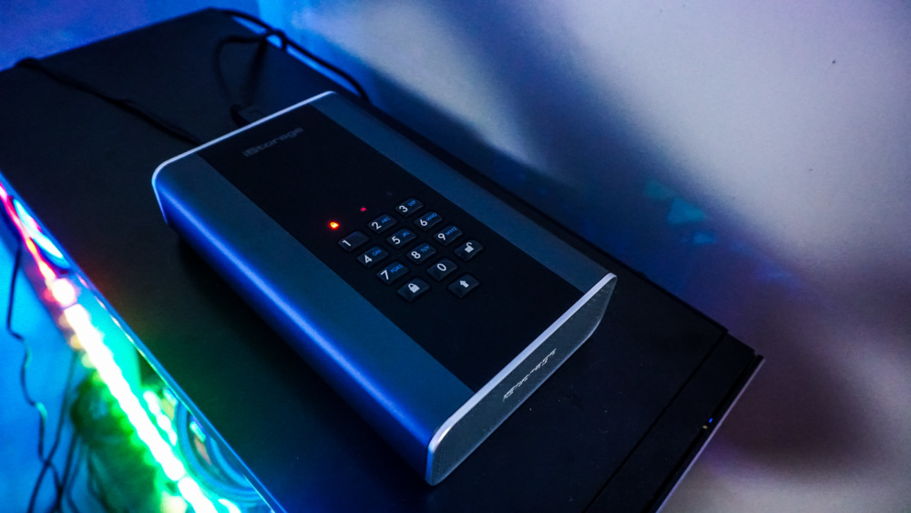 iStorage diskashur DT2 8TB External Hard Drive