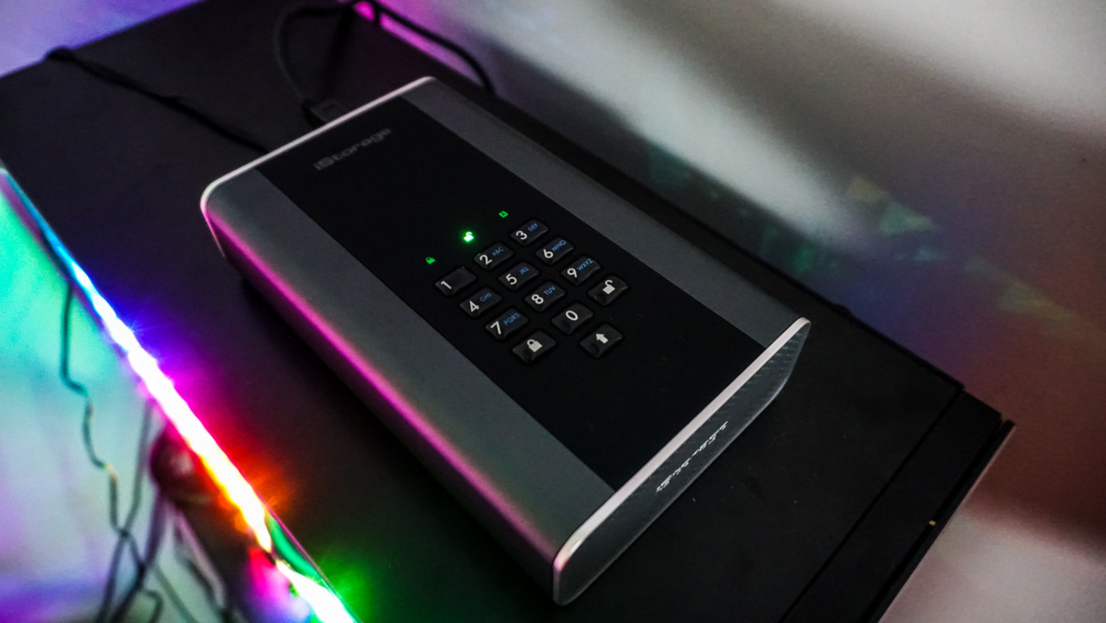 iStorage diskashur DT2 8TB External Hard Drive