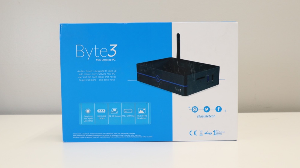 Azulle Byte3 Fanless Mini Desktop PC