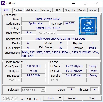 CPU Z CPU