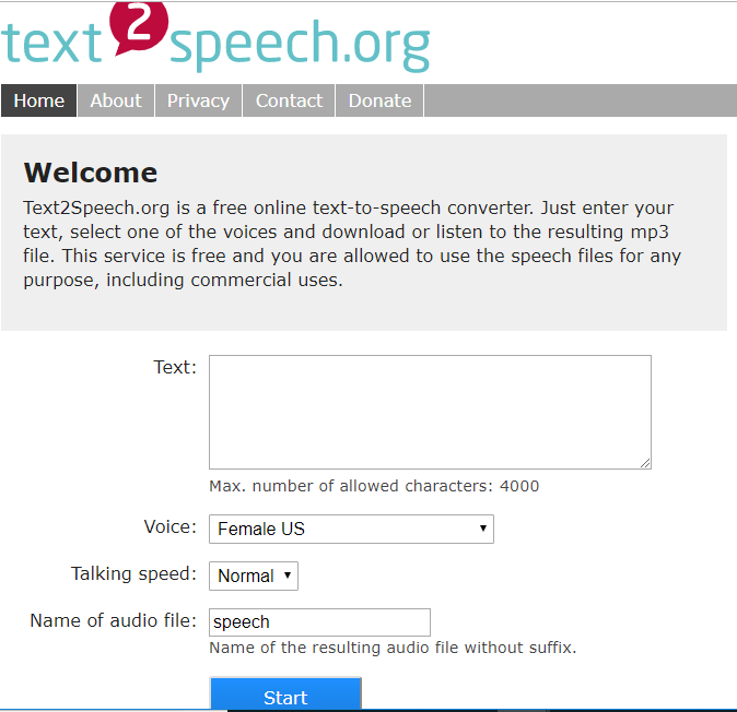 text speech 5