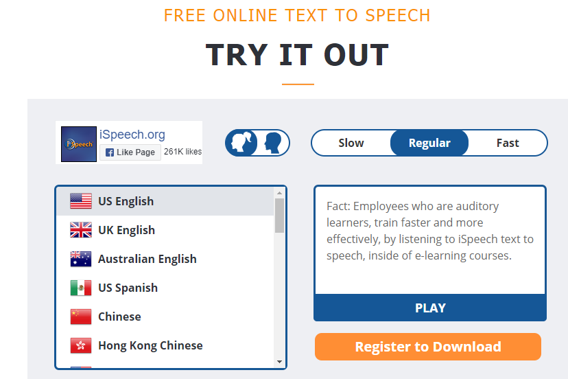 text speech 6