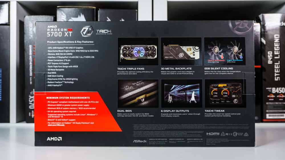 ASRock Radeon RX 5700 XT Taichi OC+ Graphics Card