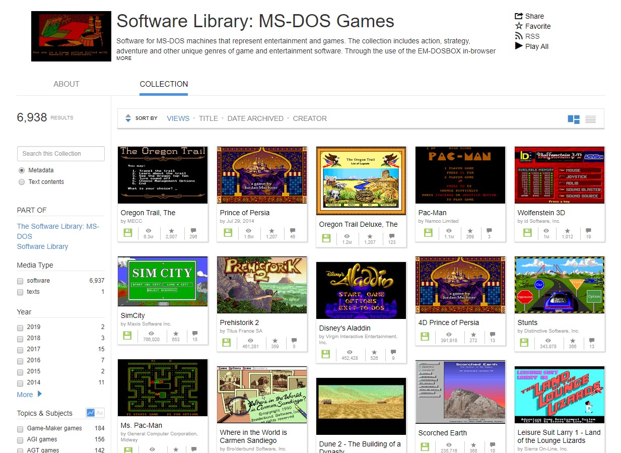 ms dos games 1