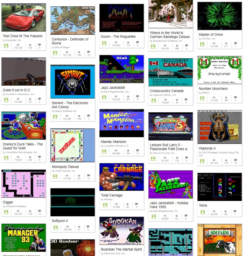 ms dos games 2