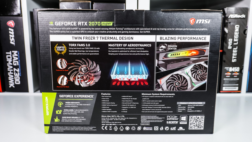 MSI GeForce RTX 2070 Super Gaming X Graphics Card