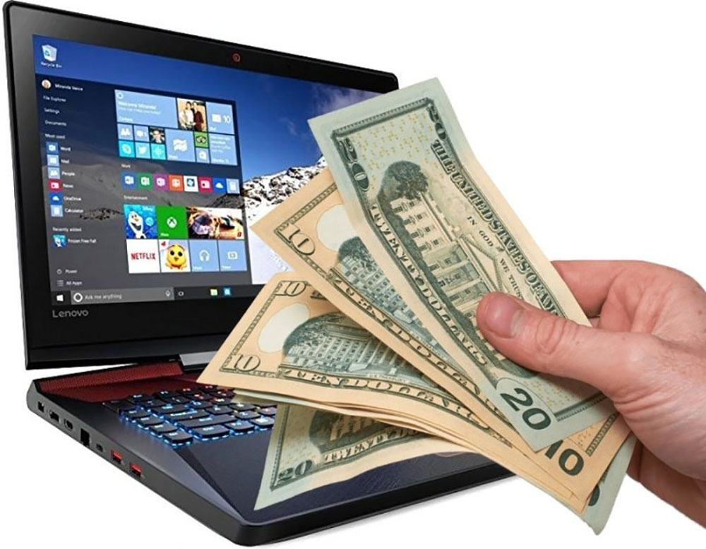 money laptop