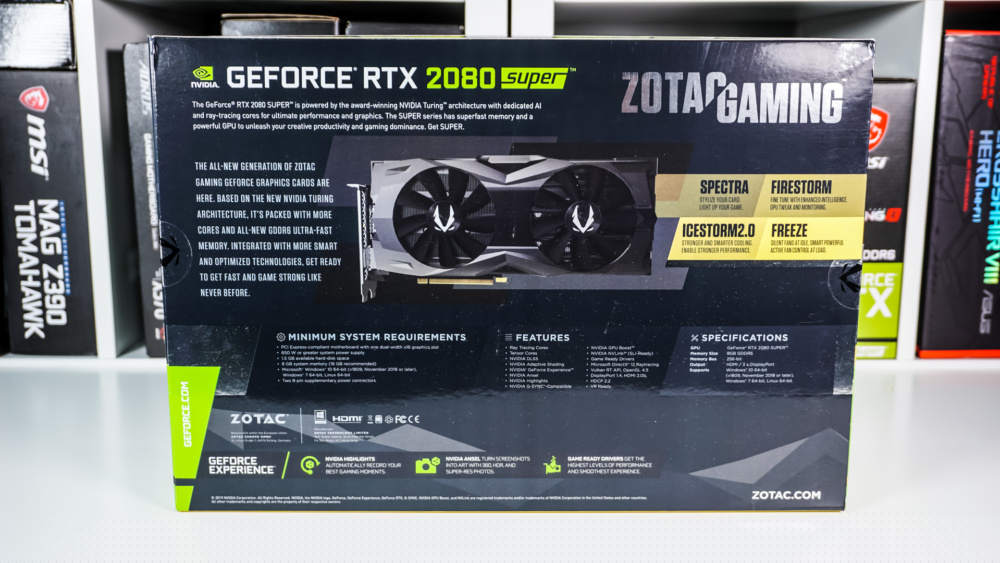 Zotac GeForce RTX 2080 Super AMP Graphics Card