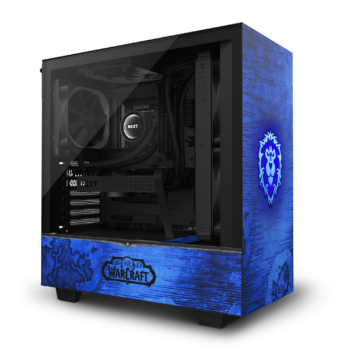 H510 Black Black WOW Alliance Main w System white light 45